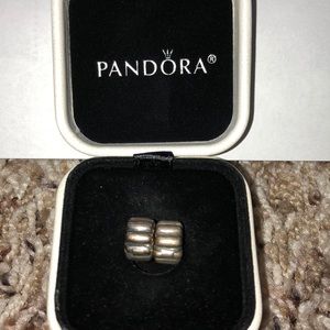 2 silver pandora clips
